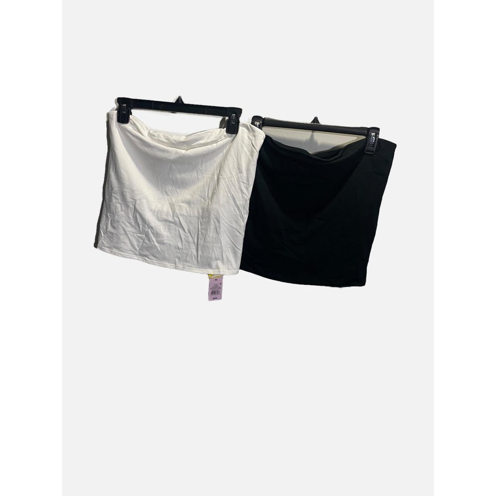 Wild Fable Tube Top Set Women XXL‎ Multi Color Strapless Cropped Basic 2 Pack